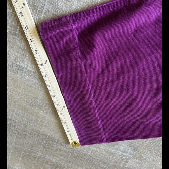 Anthropologie Maeve The Collette Corduroy Wide Leg Pants Grape Purple Size 33 - Picture 10 of 13